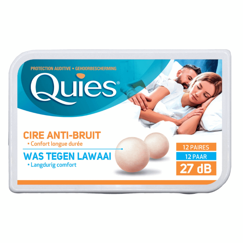 une boite de boules Quies en cire